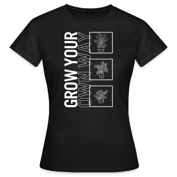 Cultivez à votre façon, amateur de jardinage de plantes de jardin - T-shirt Femme - noir - Devant - AI Model Female 172 dark (172cm)
