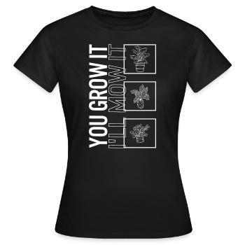 Tu le cultives je vais le tondre, jardinier - T-shirt Femme - noir - Devant - AI Model Female 172 dark (172cm)