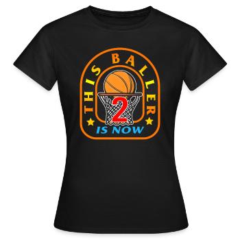 JHUNPRIX THIS BALLER IS NOW 2 - Women's T-Shirt - black - Front - AI Model Female 172 dark (172cm)