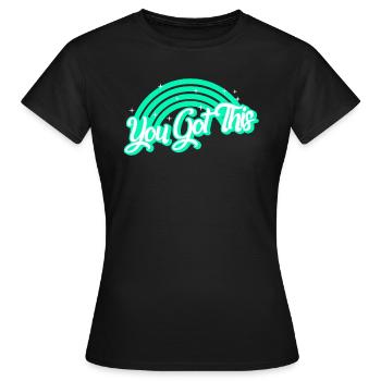 Chemise de jour de test, vous avez ce tee, jour de test, test - T-shirt Femme - noir - Devant - AI Model Female 172 dark (172cm)