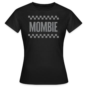 Chemise mère, Mombie Tee, cadeau pour la fête des mères - T-shirt Femme - noir - Devant - AI Model Female 172 dark (172cm)