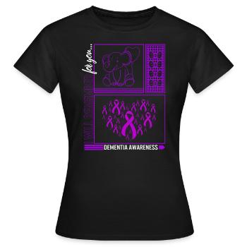 Chemise de démence, je me souviendrai pour vous démence - T-shirt Femme - noir - Devant - AI Model Female 172 dark (172cm)