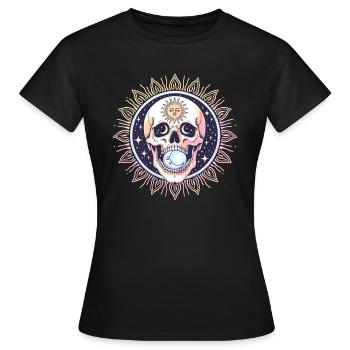 Starry Hope Skull T Shirt Fertility Journey - Women's T-Shirt - black - Front - AI Model Female 172 dark (172cm)