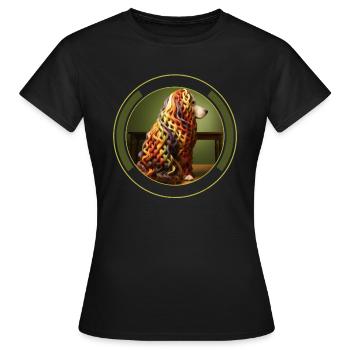 Hundefriseur Leben Text Hundehaar Zopf Haustierpflege Stylist - Frauen T-Shirt - Schwarz - Vorne - AI Model Female 172 dark (172cm)
