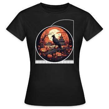 Cavalier sans tête ferme lecture Cottagecore - T-shirt Femme - noir - Devant - AI Model Female 172 dark (172cm)