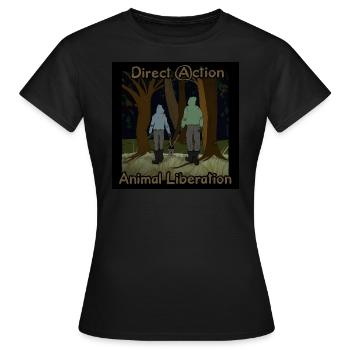 Animal Liberation - Frauen T-Shirt - Schwarz - Vorne - AI Model Female 172 dark (172cm)