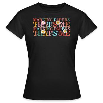 Lehrer-Shirt, Markierung von Papieren, die ich markiere - Frauen T-Shirt - Schwarz - Vorne - AI Model Female 172 dark (172cm)
