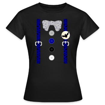 Moonlight Hemd, Strapse Fledermäuse Night Moonlight - Frauen T-Shirt - Schwarz - Vorne - AI Model Female 172 dark (172cm)
