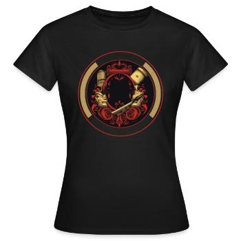 Life Short Groom Hard Text Shears Comb Dog - Women's T-Shirt - black - Front - AI Model Female 172 dark (172cm)