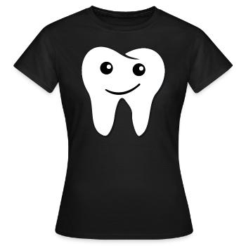 dent - T-shirt Femme - noir - Devant - AI Model Female 172 dark (172cm)