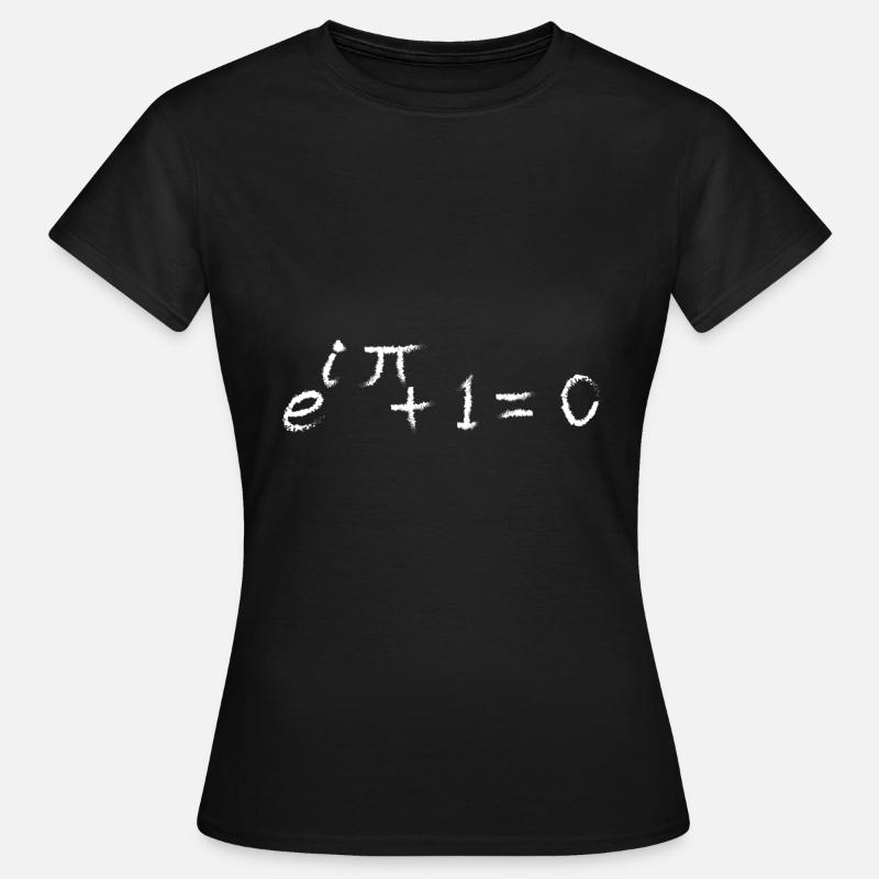 Mathe Eulersche Formel Exponentialfunktion - Frauen T-Shirt - Schwarz
