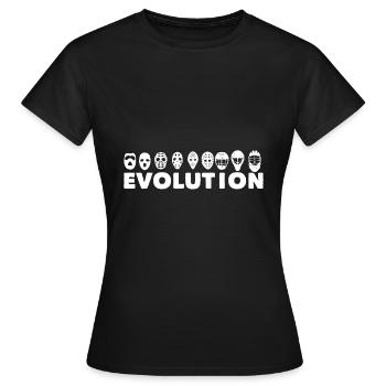 Masques de hockey Evolution - T-shirt Femme - noir - Devant - AI Model Female 172 dark (172cm)
