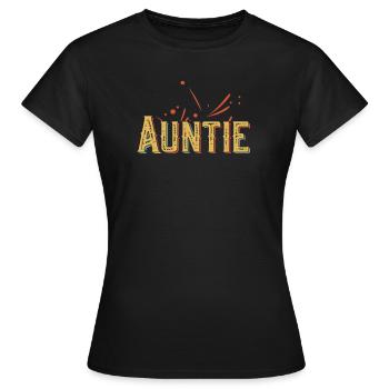 AUNTIE DESIGN - Frauen T-Shirt - Schwarz - Vorne - AI Model Female 172 dark (172cm)