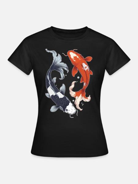 Koi Karper - Vrouwen T-shirt - zwart
