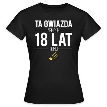 Ta gwiazda spadla 18 lat temu - T-shirt Femme - noir - Devant - AI Model Female 172 dark (172cm)