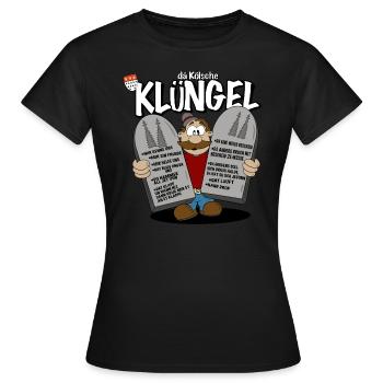 Kölsche Klüngel Kölner Grundgesetz Köln Karneval - Frauen T-Shirt - Schwarz - Vorne - AI Model Female 172 dark (172cm)