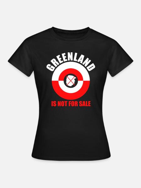 Le Groenland n'est pas à vendre - T-shirt Femme - noir