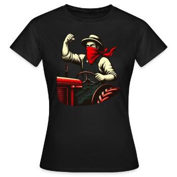 Rural Revolutionary - Women's T-Shirt - black - Front - AI Model Female 172 dark (172cm)
