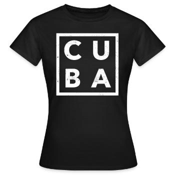 Cuba - T-shirt Femme - noir - Devant - AI Model Female 172 dark (172cm)