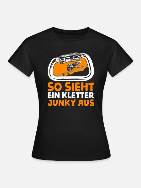 Klettern Bergsport Kletterer - Frauen T-Shirt - Schwarz