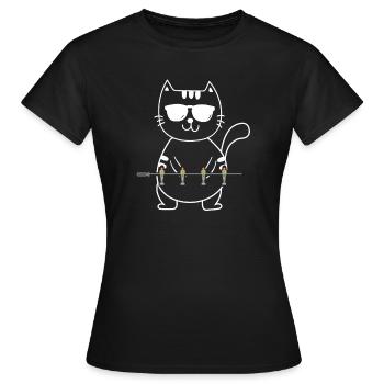 Baby-foot baby-foot Wuzzler - T-shirt Femme - noir - Devant - AI Model Female 172 dark (172cm)