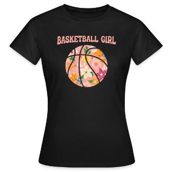 Basketball Basketballer - Women's T-Shirt - black - Front - AI Model Female 172 dark (172cm)