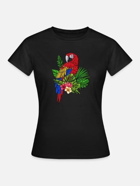 Papagei - Frauen T-Shirt - Schwarz
