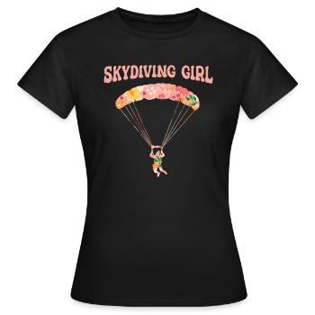 Parachutisme Parachutisme Parachutisme - T-shirt Femme - noir - Devant - AI Model Female 172 dark (172cm)