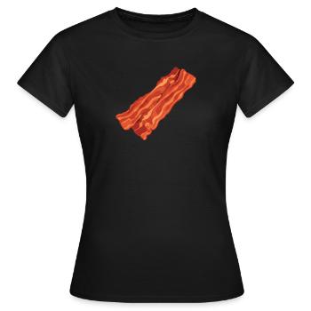Bacon Bacon Breakfast - Women's T-Shirt - black - Front - AI Model Female 172 dark (172cm)