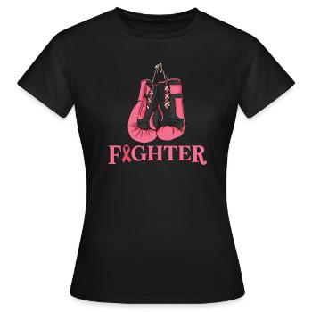 Brustkrebs Krebs - Frauen T-Shirt - Schwarz - Vorne - AI Model Female 172 dark (172cm)