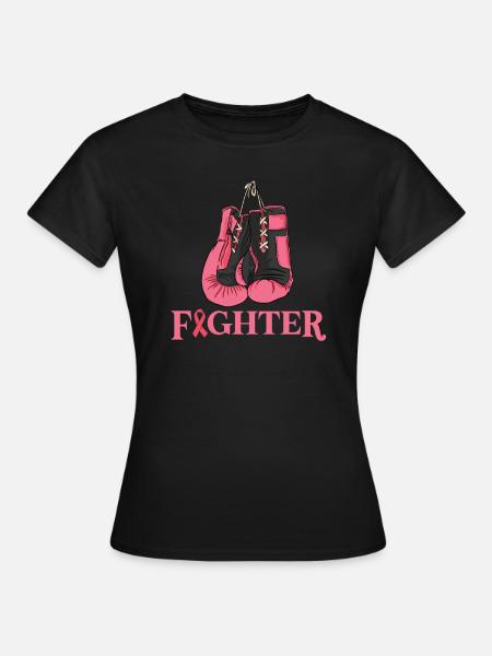 Brustkrebs Krebs - Frauen T-Shirt - Schwarz