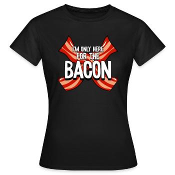 Bacon Bacon Breakfast - Women's T-Shirt - black - Front - AI Model Female 172 dark (172cm)