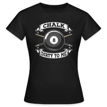 Billard 8-Ball - Frauen T-Shirt - Schwarz - Vorne - AI Model Female 172 dark (172cm)
