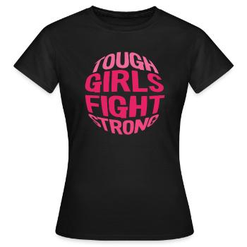 Brustkrebs Krebs - Frauen T-Shirt - Schwarz - Vorne - AI Model Female 172 dark (172cm)