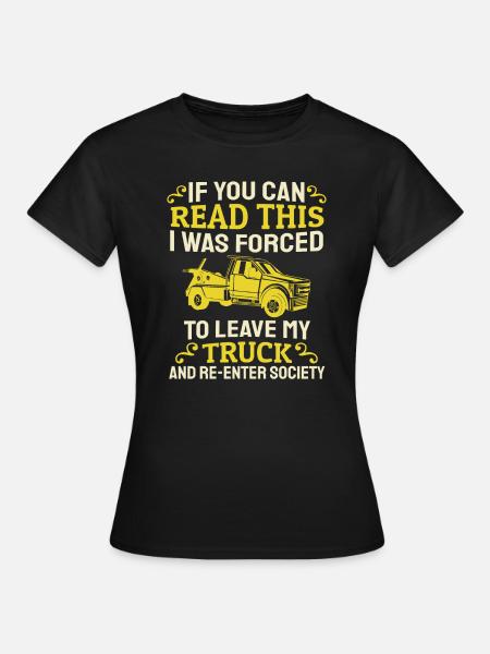 Abschleppwagen Abschleppdienst Abschlepper - Frauen T-Shirt - Schwarz
