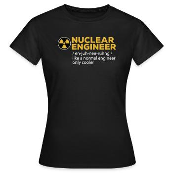 Physicien physicien - T-shirt Femme - noir - Devant - AI Model Female 172 dark (172cm)