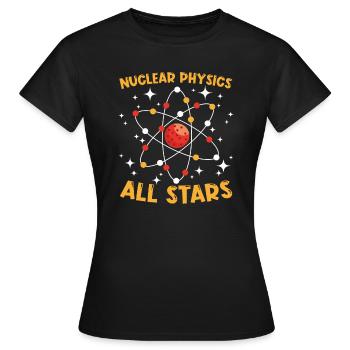 Physicien physicien - T-shirt Femme - noir - Devant - AI Model Female 172 dark (172cm)