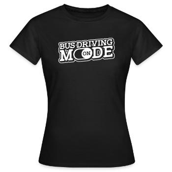 Bus driver School bus Public transport - Women's T-Shirt - black - Front - AI Model Female 172 dark (172cm)