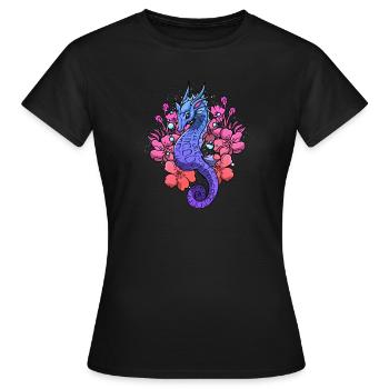 Retro Gothic Vintage Goth Okkult - Frauen T-Shirt - Schwarz - Vorne - AI Model Female 172 dark (172cm)
