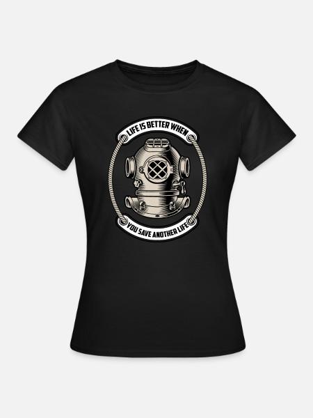 Plongée sous-marine Plongeurs Plongée - T-shirt Femme - noir