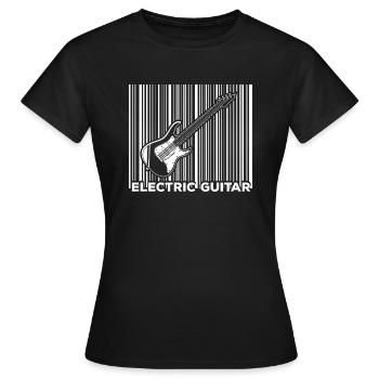 Guitare électrique Guitare électrique Guitariste Guitare - T-shirt Femme - noir - Devant - AI Model Female 172 dark (172cm)