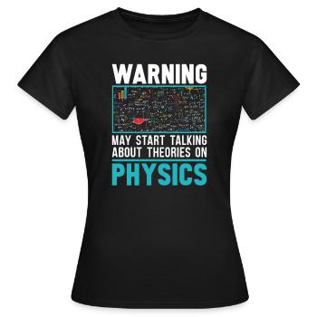 Physicien physicien - T-shirt Femme - noir - Devant - AI Model Female 172 dark (172cm)