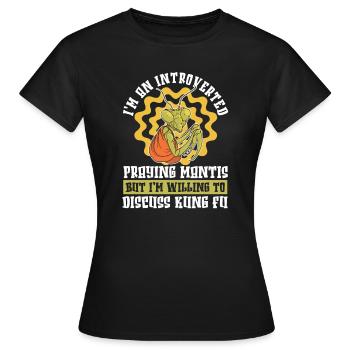 Kung-fu - T-shirt Femme - noir - Devant - AI Model Female 172 dark (172cm)