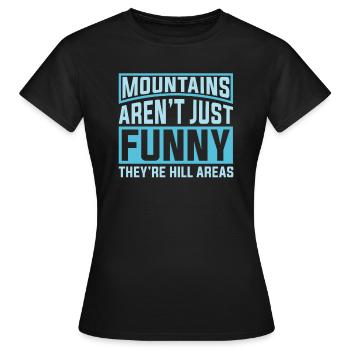 Père blagues Papa Blagues - T-shirt Femme - noir - Devant - AI Model Female 172 dark (172cm)