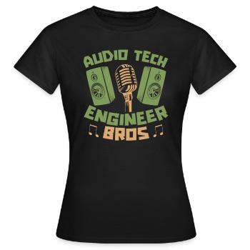Tontechniker Sound Audio Engineer - Frauen T-Shirt - Schwarz - Vorne - AI Model Female 172 dark (172cm)