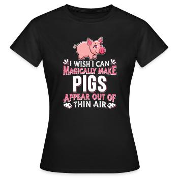 Éleveur de porcs Éleveur de porcs Éleveur de porcs - T-shirt Femme - noir - Devant - AI Model Female 172 dark (172cm)