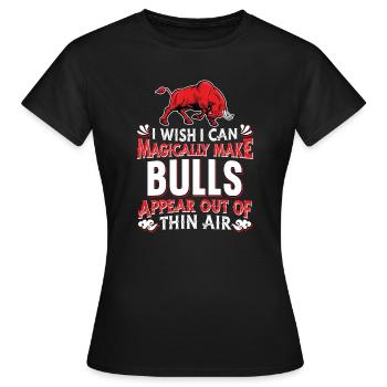 Taureau Taureau - T-shirt Femme - noir - Devant - AI Model Female 172 dark (172cm)