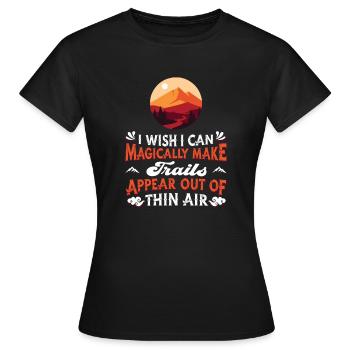 Randonnée Trekking Randonneurs - T-shirt Femme - noir - Devant - AI Model Female 172 dark (172cm)