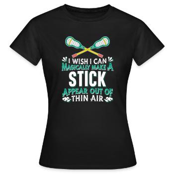 Lacrosse - T-shirt Femme - noir - Devant - AI Model Female 172 dark (172cm)