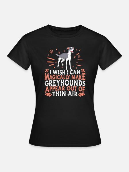 Windhund Hund - Frauen T-Shirt - Schwarz